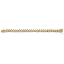 925 Silver/14K 18K Gold Miami Cuban Bracelet/Small Czs Men′s Fashion Jewelry